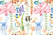 Watercolor Ocean set, an Object Illustration by artnLera (Thumbnail 2 of 3)