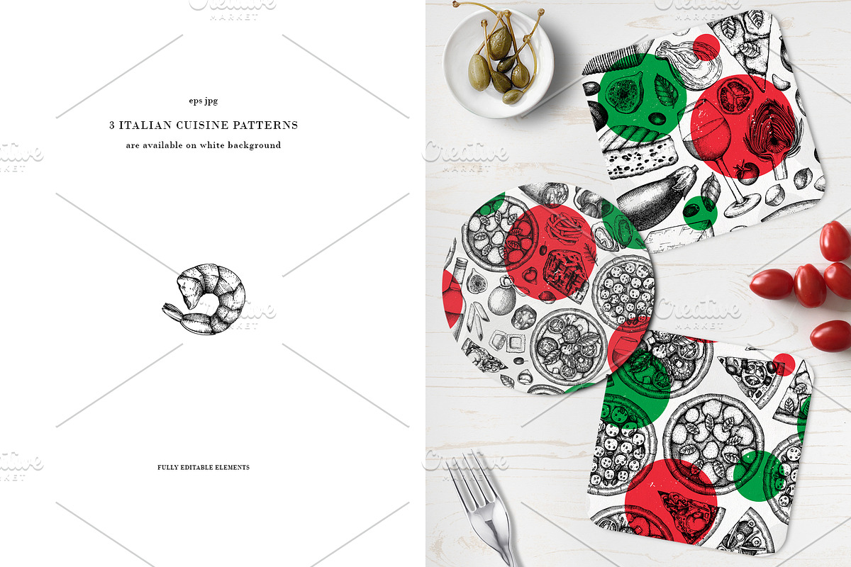 Italian Food Sketches & Designs, a Food Illustration by Yevheniia (Photo 7 of 10)