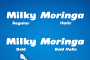 Milky Moringa – Soft Display Font, a Sans Serif Font by Fikryal Studio (Thumbnail 2 of 15)