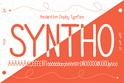 Syntho Display Handwritten Font, a Handwritten Font by Arubi Art (Thumbnail 1 of 6)