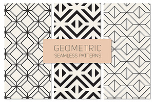 Geometric Seamless Patterns Set 18