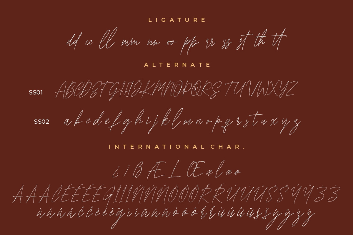 Monstera Signature Monoline, a Script Font by Creatype Studio (Photo 9 of 9)
