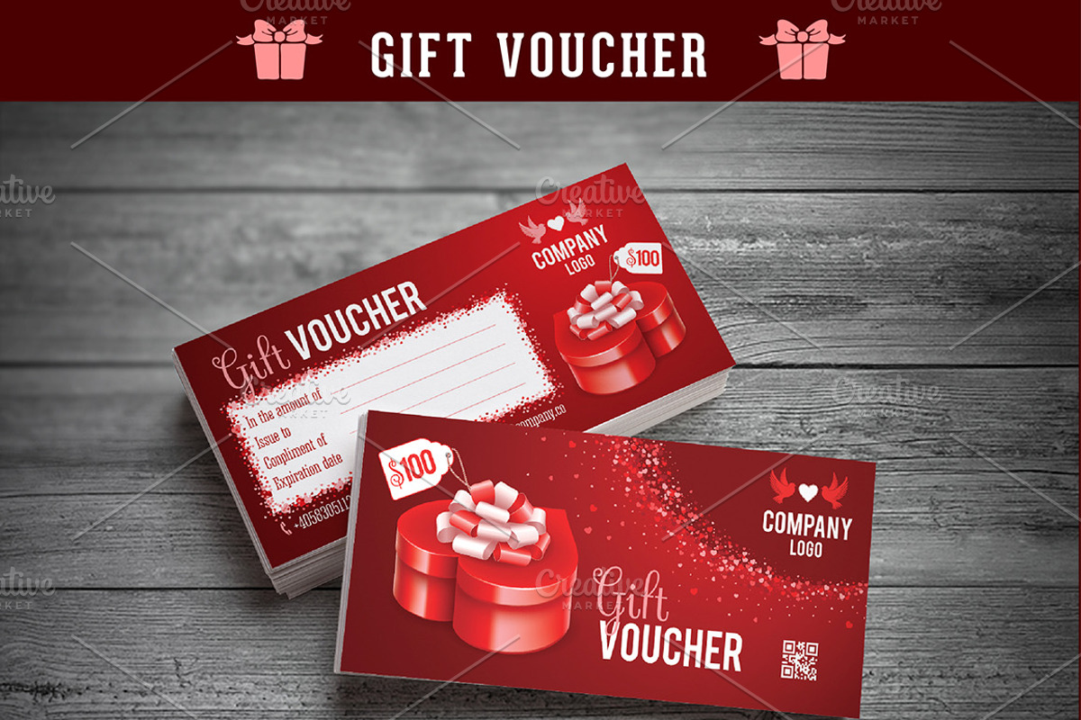 Gift Voucher template, a Card Template by Vector beauty (Photo 2 of 2)