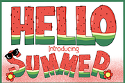 Hello Summer-PNG fonts, a Symbol Font by It me digital art (Thumbnail 1 of 5)
