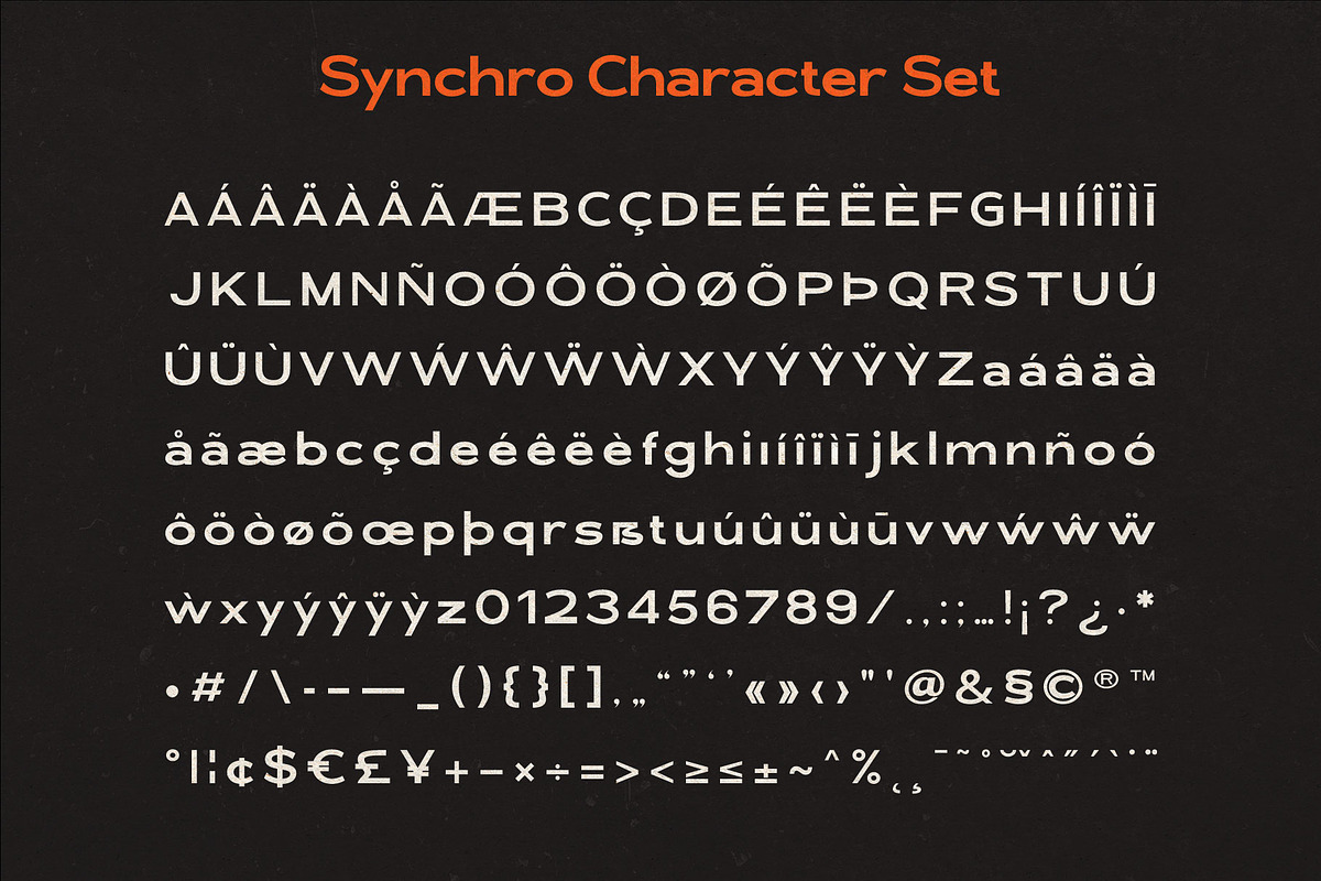 Synchro | Modern Sans, a Sans Serif Font by Almeera Std (Photo 3 of 6)