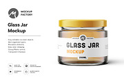 Glass Jar Mockup, a Packaging Mockup by Mockup Factory (Thumbnail 1 of 3)