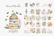 harvest meadow watercolor clipart, a Decorative Illustration by Patishop Art (Thumbnail 6 of 10)