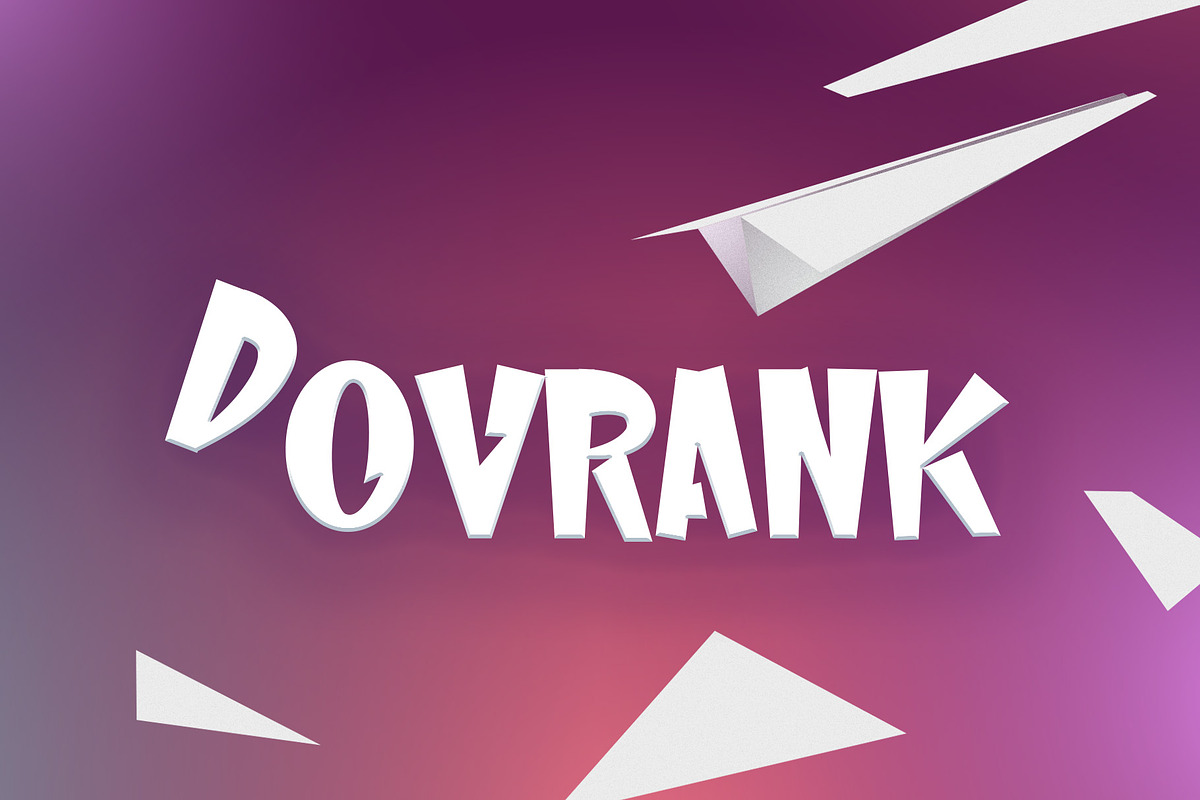 Dovrank - Modern Comic Font, a Symbol Font by ivan_artnivora (Photo 2 of 4)