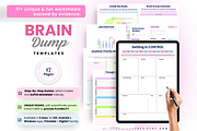 Brain Dump Printable ADHD Planner, a Print Template by PlannersByBee (Thumbnail 1 of 3)
