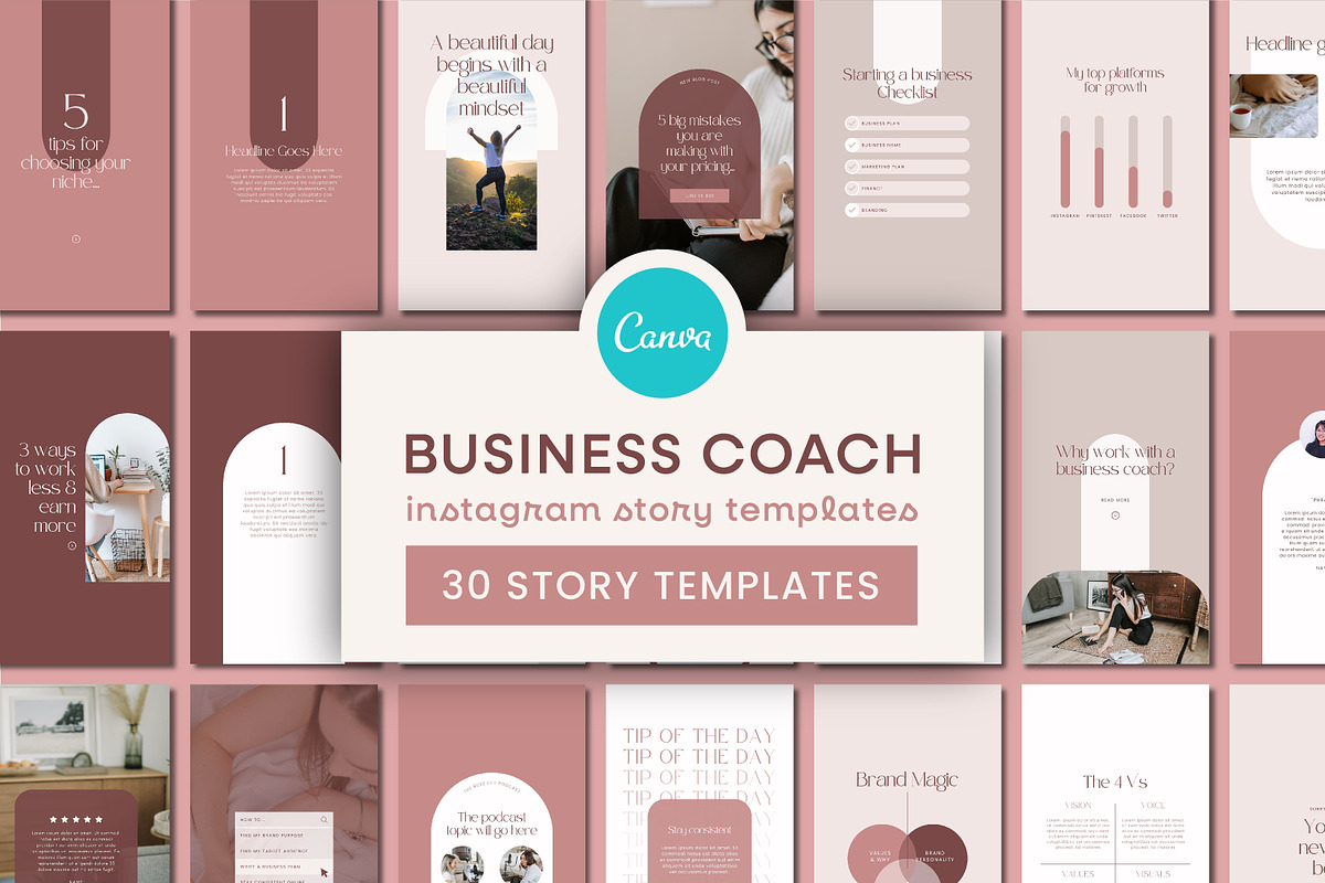 Business Coach Instagram Story Canva, a Social Media Template by ...