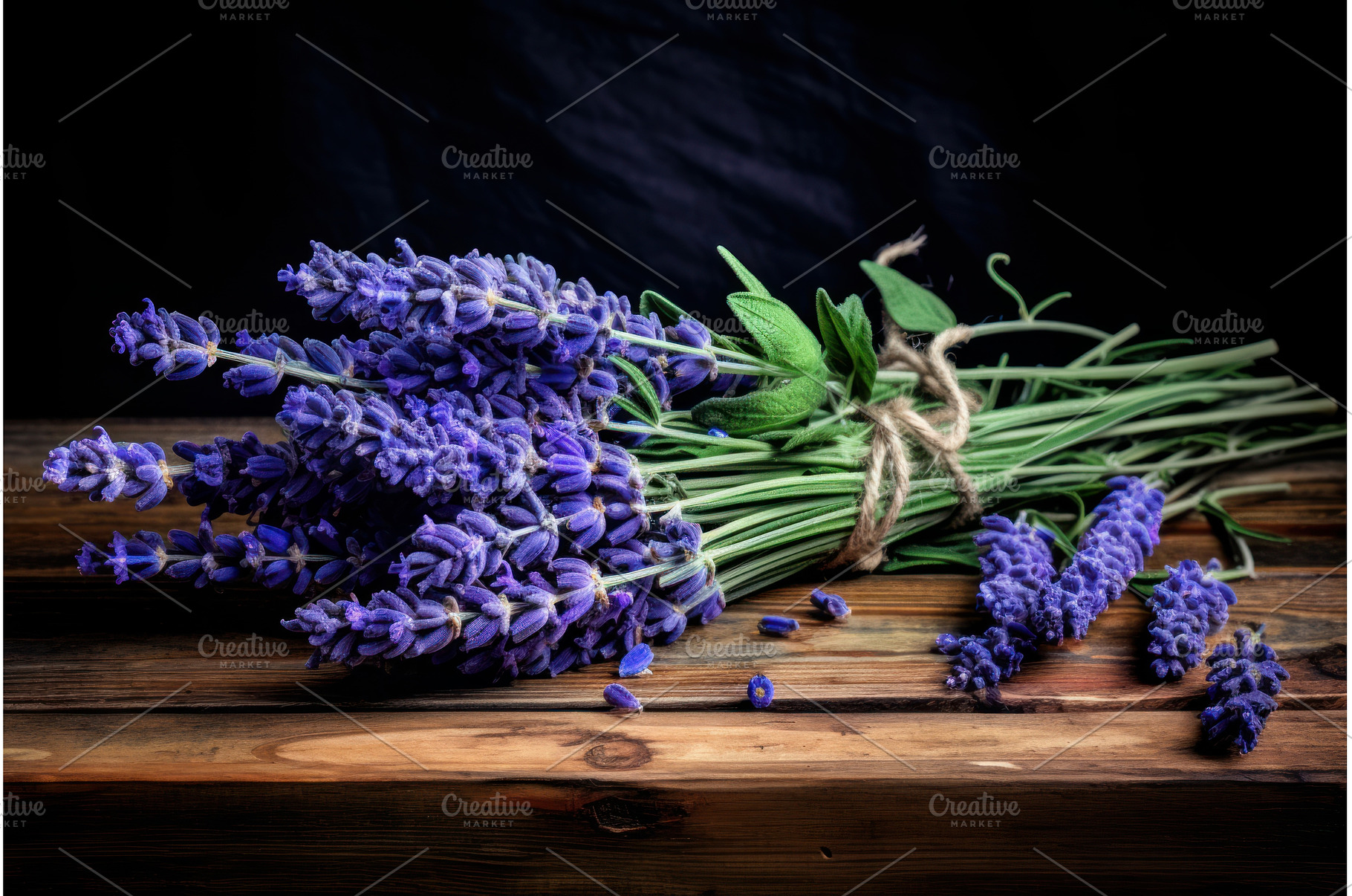 Charming Lavender buds on board, a Nature Photo by Ylivdesign