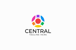 Central Logo Abstract Circle Shape, a Branding & Logo Template by Signatoro