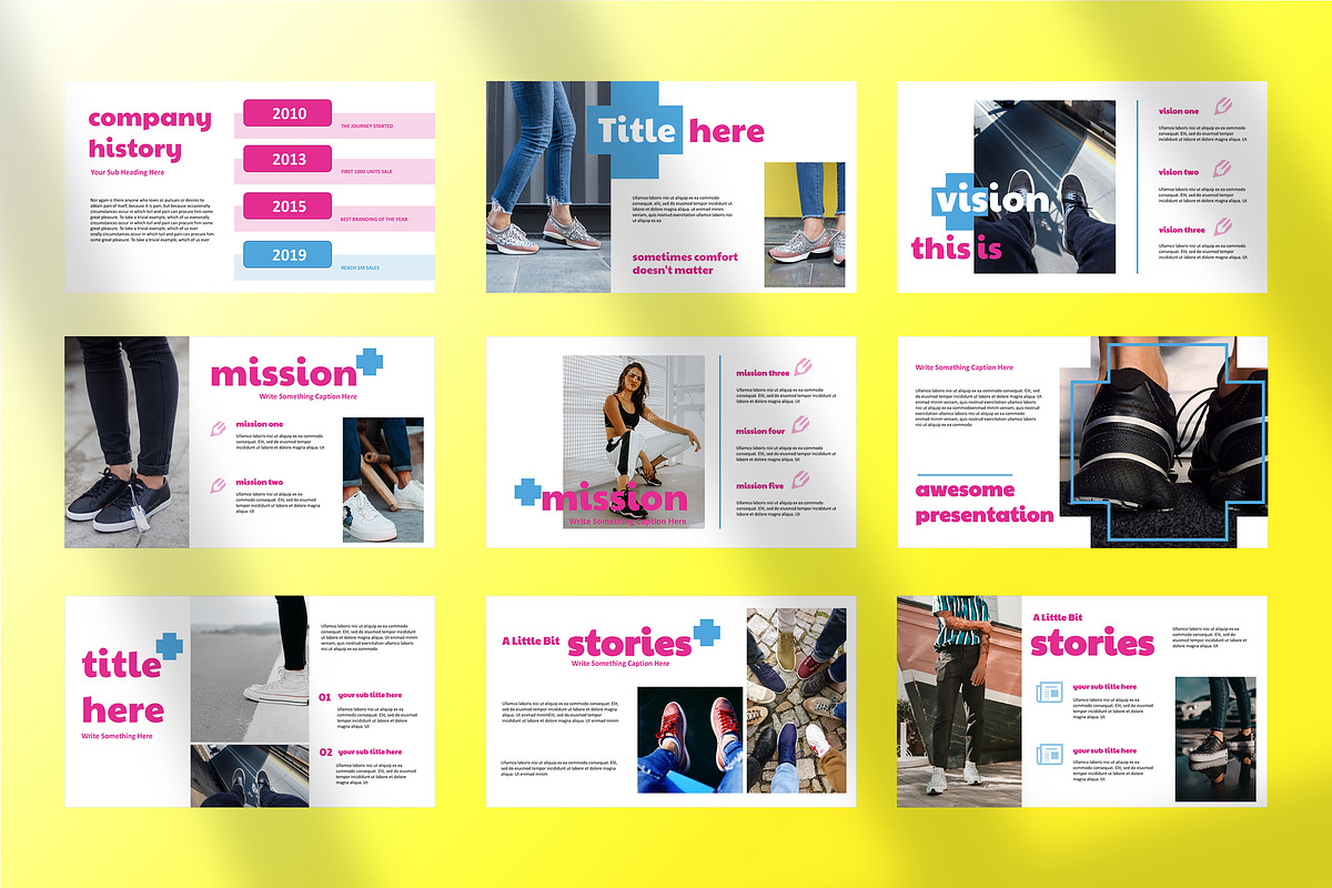 Shoes - Powerpoint Presentation, a Presentation Template by TMint Creative