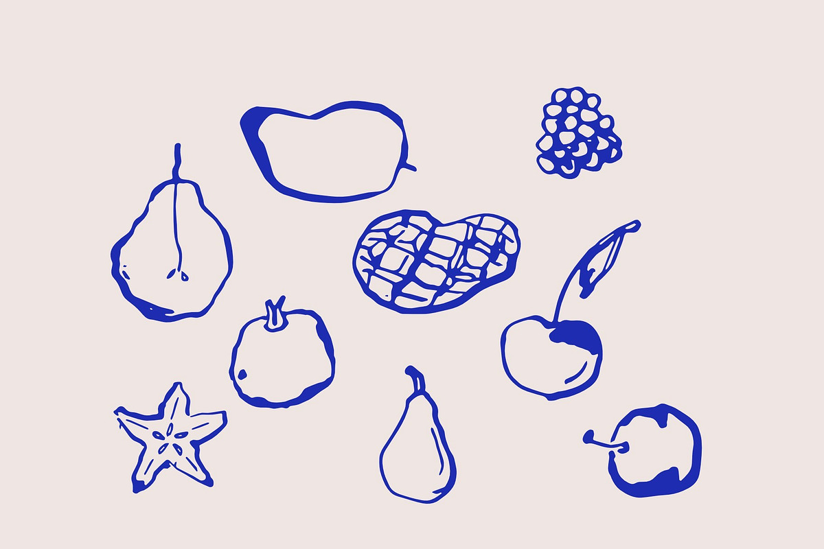 Hand drawn fruits collection, a Food Illustration by Anada Arty (Photo 5 of 11)