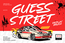 Guess Street Display Brush Font