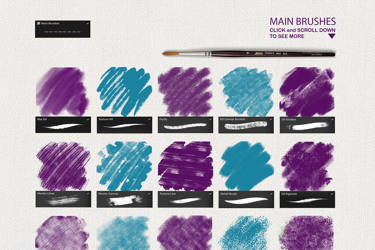 OIL LANDSCAPE PROCREATE BRUSHES KIT, a Brush Add-On by AlexandraArt (Photo 3 of 10)