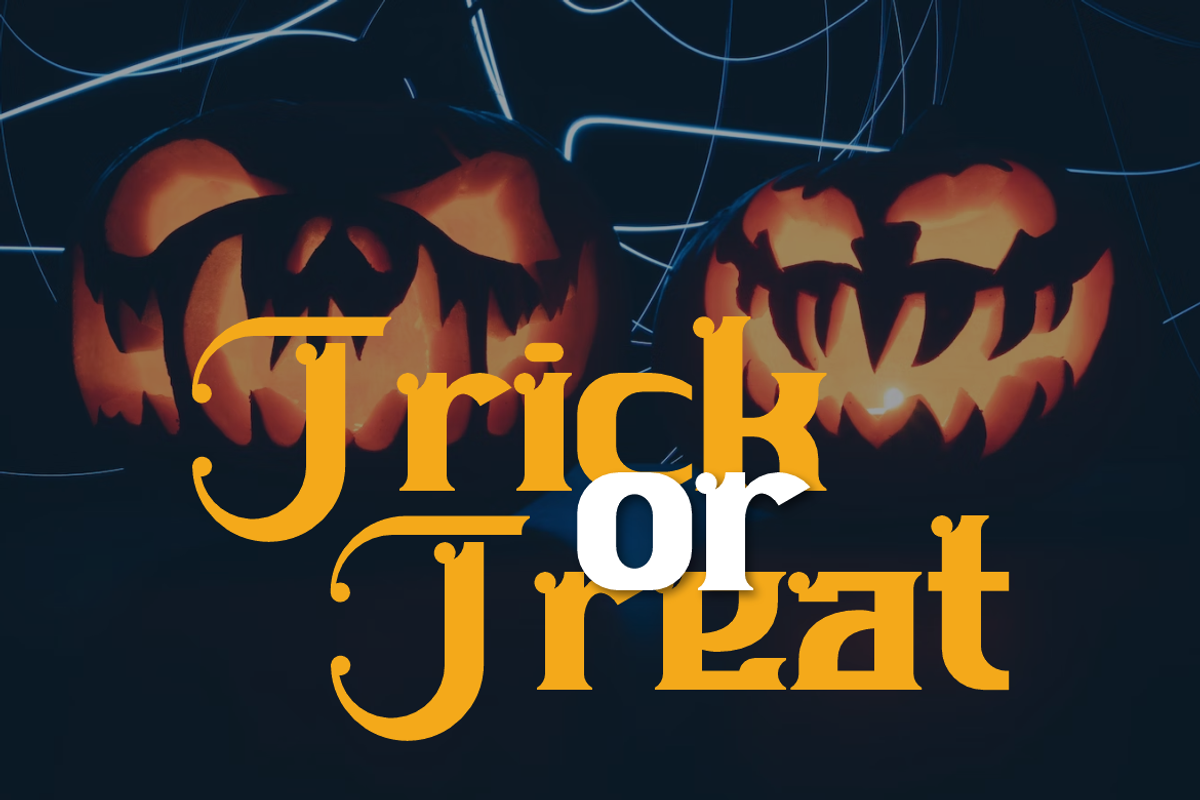 Hallowen Metoys, a Blackletter Font by QR Design Studio (Photo 4 of 10)