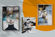 Golden female print poster, a Decorative Illustration by Muzi pear studio (Thumbnail 3 of 10)