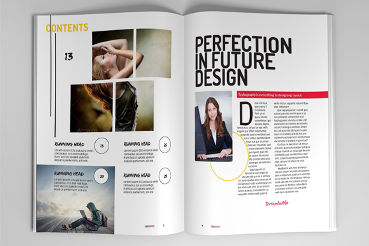 Creative Magazine Template, a Magazine Template by GreenDesign (Photo 2 of 5)