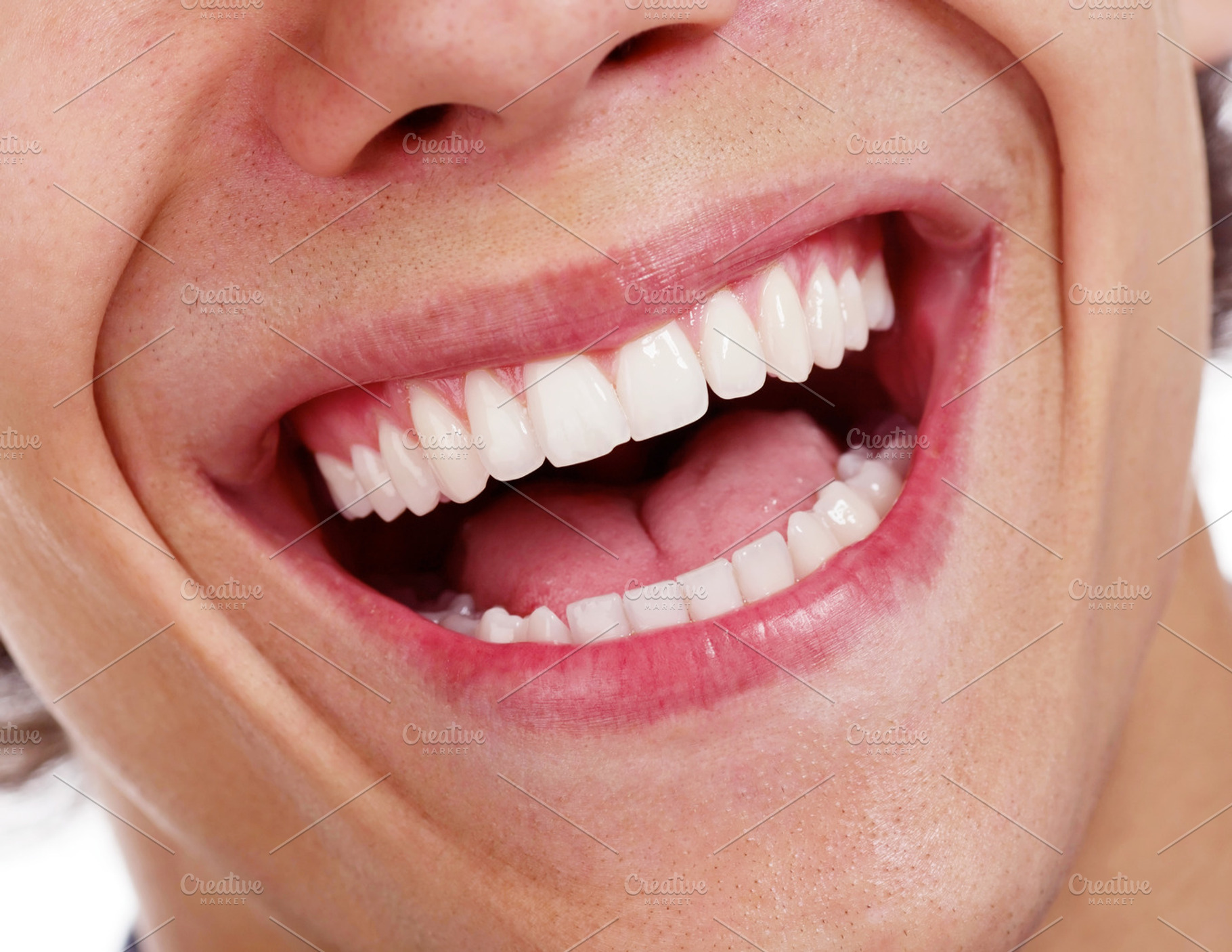 Smile containing care, clean, and closeup