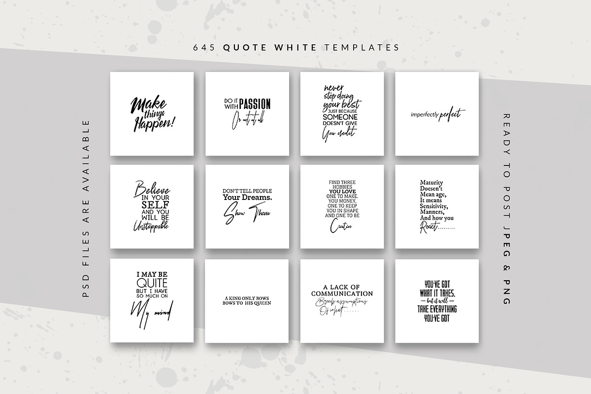 645 Essential Social Media Quotes, a Social Media Template by Eviory (Photo 3 of 25)