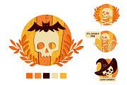 Retro Halloween Illustrations, an Object Graphic by Zim Varezhkin (Thumbnail 2 of 5)