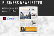 Business Newsletter Template, a Brochure Template by Template Shop (Thumbnail 1 of 9)