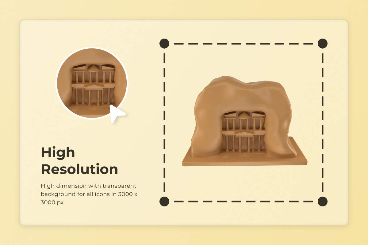 World Landmark Building 3D Icon Pack, an Education Illustration by twinstd (Photo 3 of 6)