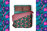Vector floral pattern with folk art, a Pattern Graphic by Veleri (Thumbnail 3 of 5)