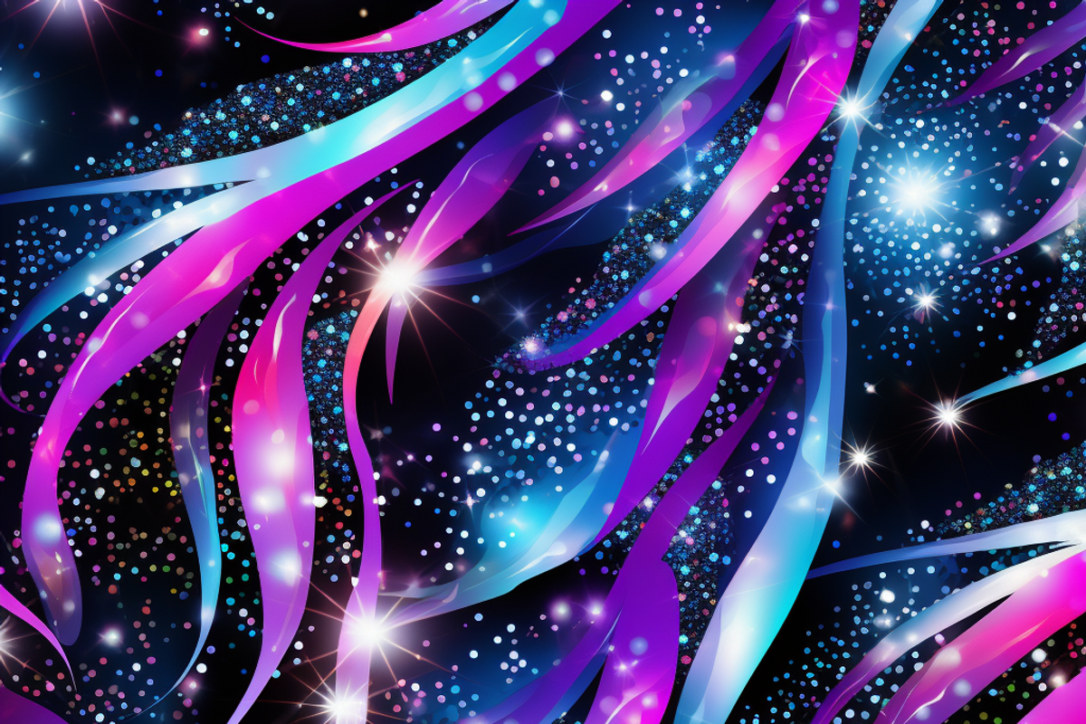 Neon Glitter Pattern