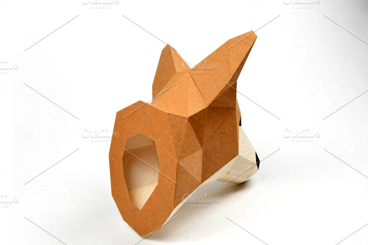 Corgi trophy - 3d papercraft, a Card Template by PAPER amaze (Photo 3 of 4)