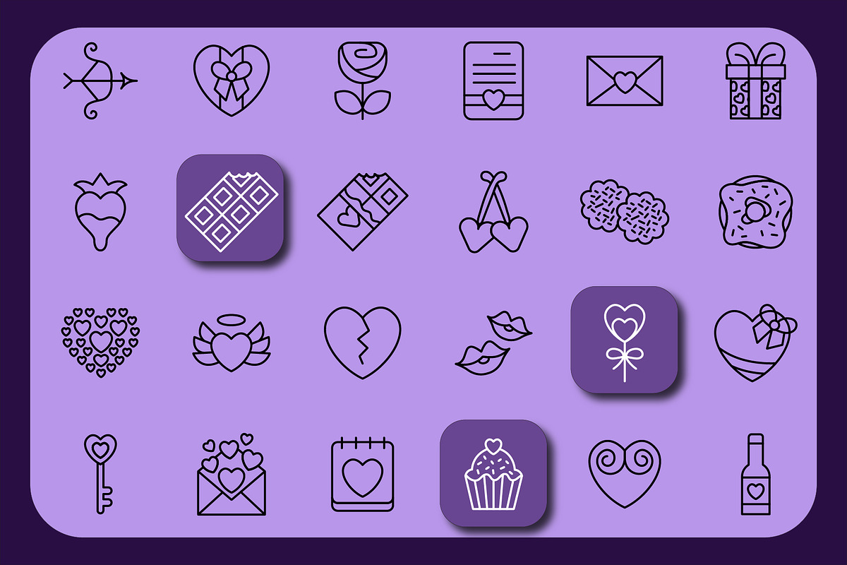 30 Love & Romance Outline Icons, an Outline Icon by Adl Studio (Photo 2 of 4)