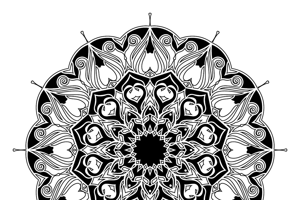 27 mandala vector backgrounds design, a Pattern Graphic by NJ Himel (Photo 13 of 28)