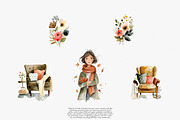 watercolor autumn clipart set, a Decorative Illustration by Patishop Art (Thumbnail 4 of 8)