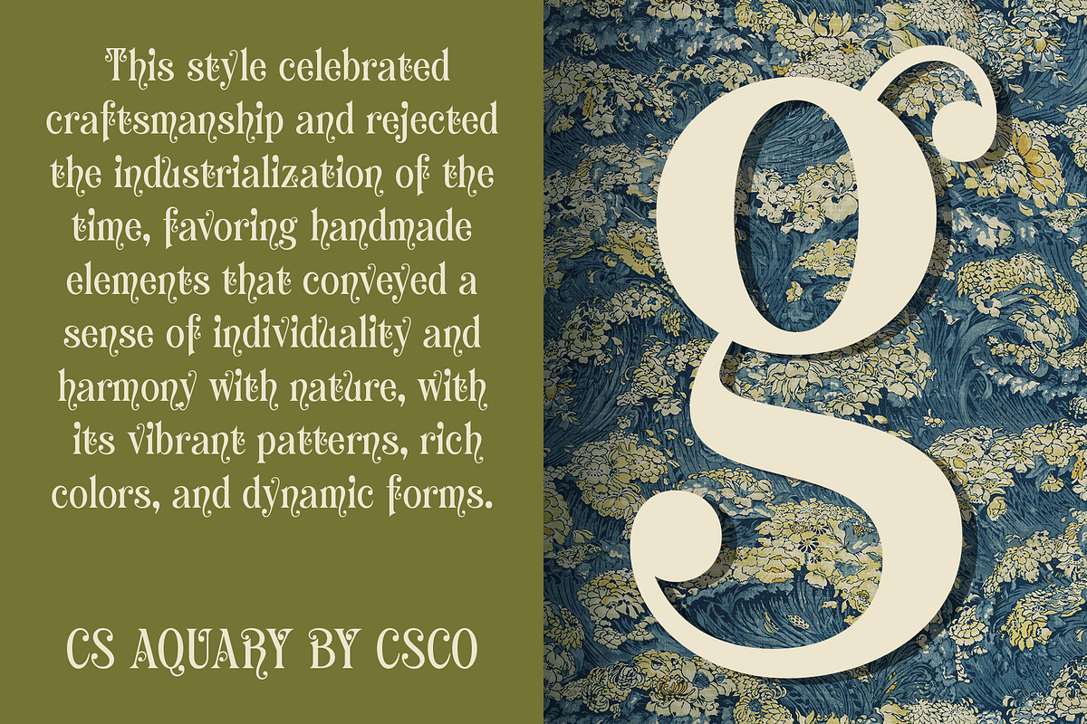 CS Aquary – Fantasy Font, a Serif Font by Craft Supply Co. (Photo 3 of 8)