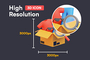 20 E-Commerce 3D Icon Set, an Object 3D Model by Bilicube Studio (Thumbnail 2 of 6)