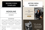 UGC Creator Beige Aesthetic One Page, a Marketing Template by AtelierDuVow (Thumbnail 7 of 10)