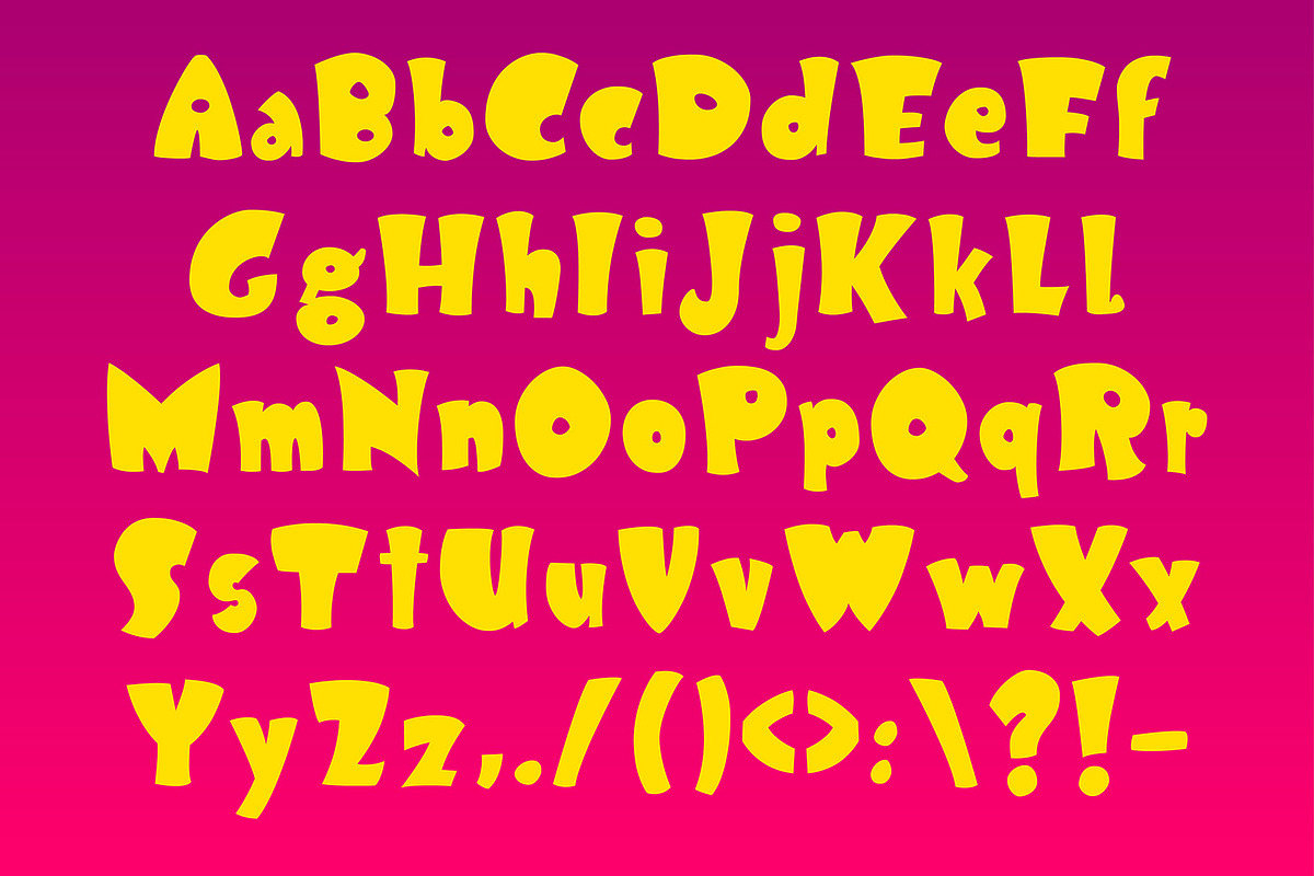 KLOPSY - funny bold display font preview 2