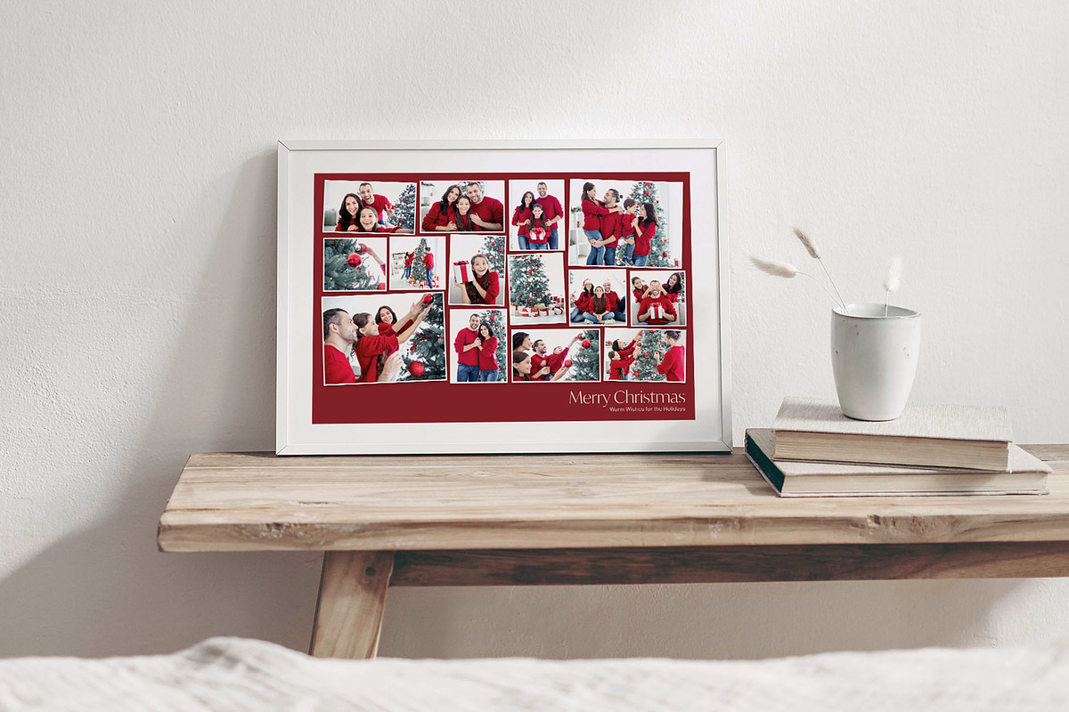 Christmas Family Photo Collage Templ, a Design Template by DesignerCandies (Photo 4 of 5)