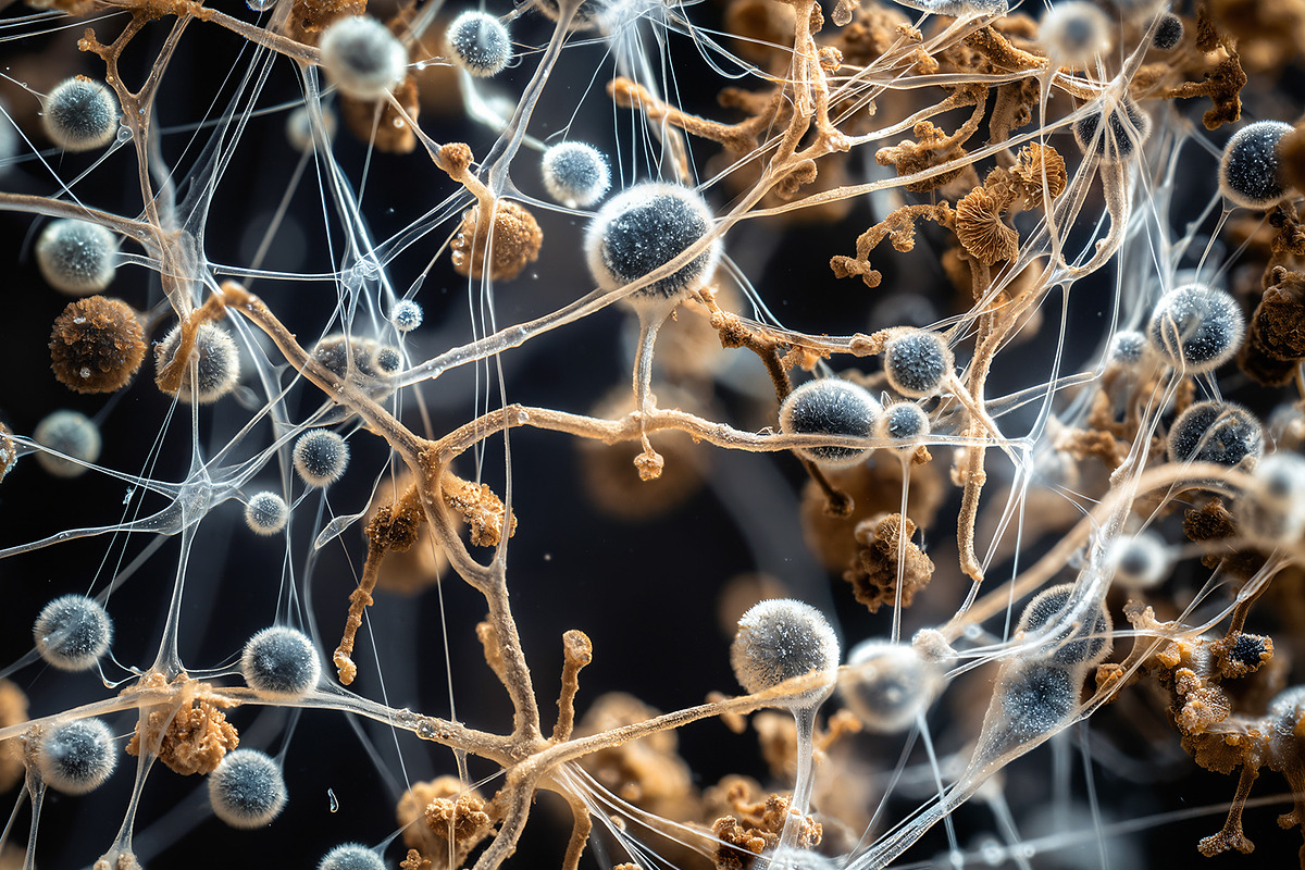 72 Microscopic Fungi Backgrounds, a Background Graphic by h.utomo (Photo 16 of 72)