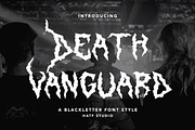 Death Vanguard, a Blackletter Font by HATFSTUDIO (Thumbnail 1 of 8)