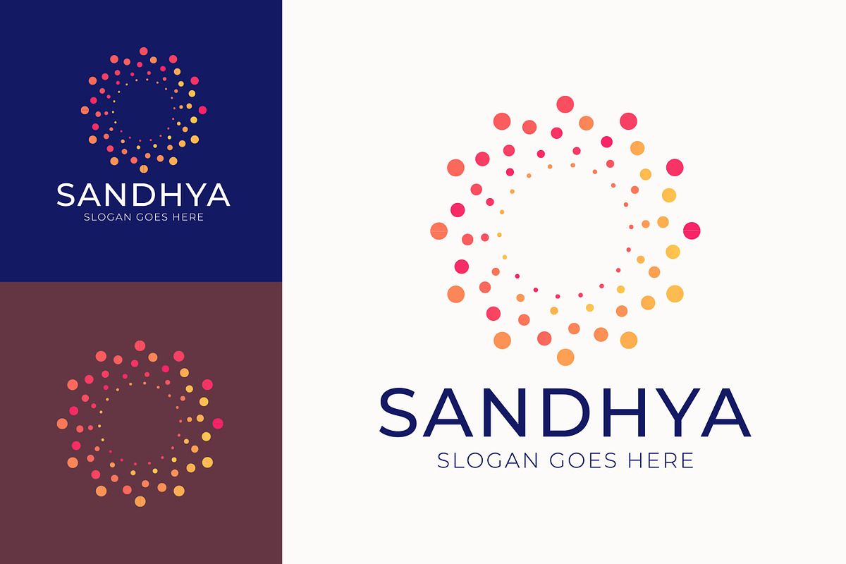 Modern Gradient Dot Circle Logo, a Branding & Logo Template by Signatoro