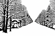 Winter Snow Silhouettes feature, an Illustration by Amazin_art (Thumbnail 11 of 42)