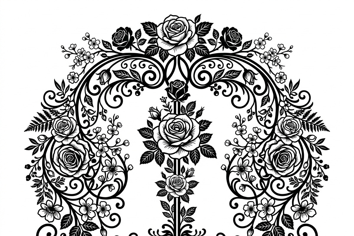50 Elegant Floral Ornate Silhouette, a Decorative Illustration by Amazin_art (Photo 19 of 30)