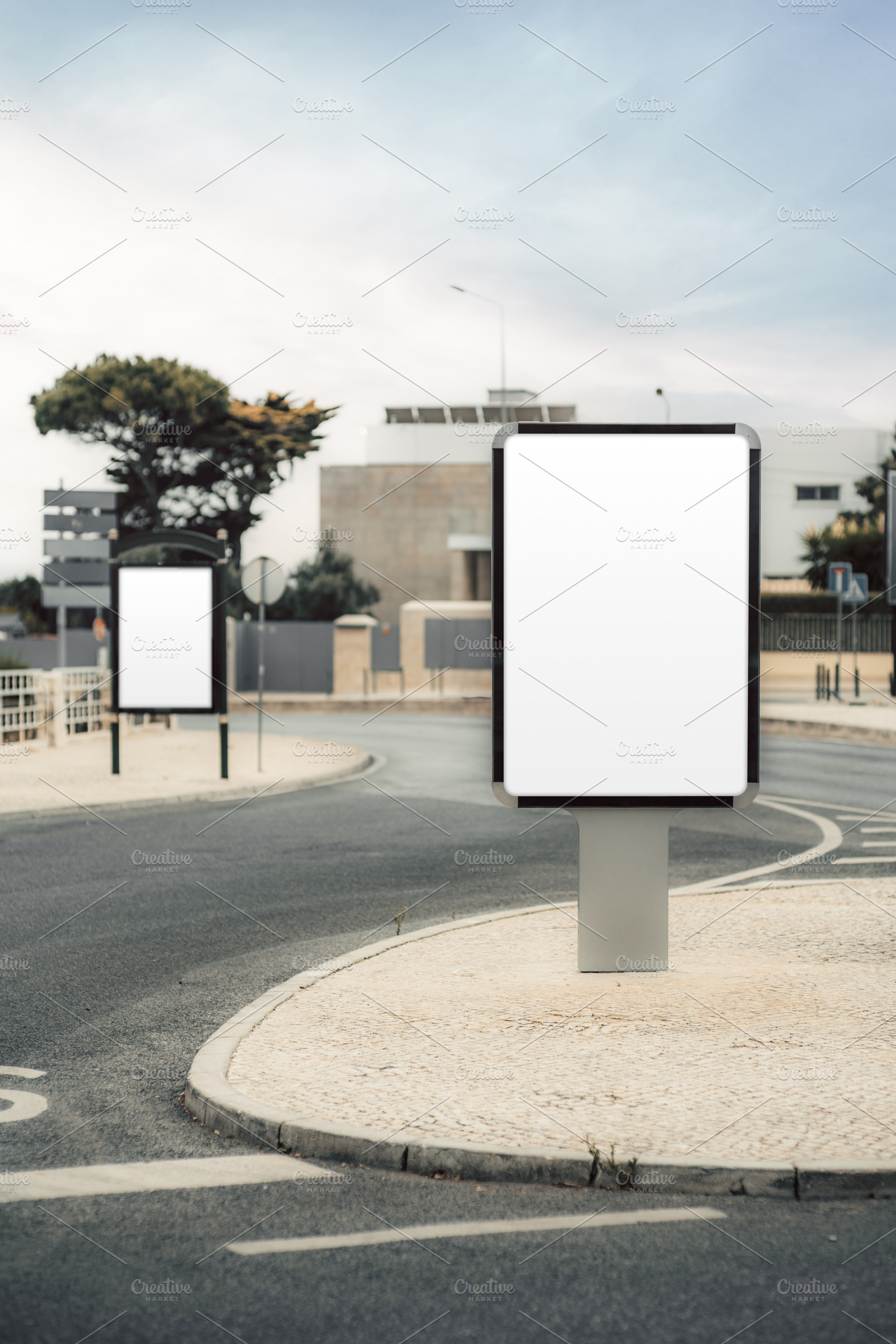 Roadside Advertising Sign Mockup, a Business Photo by SkyNext