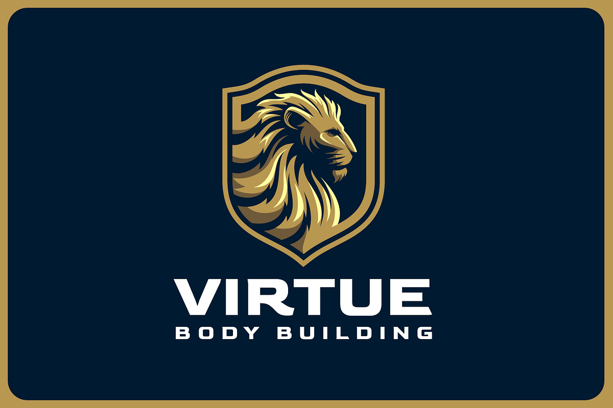 Calm Golden Lion Badge Logo, a Branding & Logo Template by Suhandi (Photo 2 of 4)