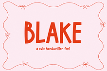 Blake | Cute Font