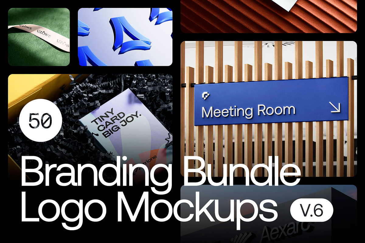 50 Logo Mockup Branding Bundle - V6, a Product Mockup by Asylab (Photo 1 of 63)