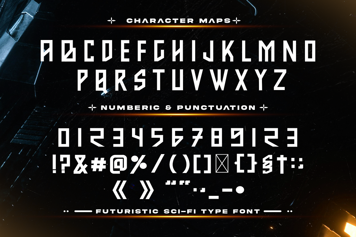 BACKBONES Futuristic Sci Fi Font, a Sans Serif Font by Templatiostudio (Photo 3 of 12)