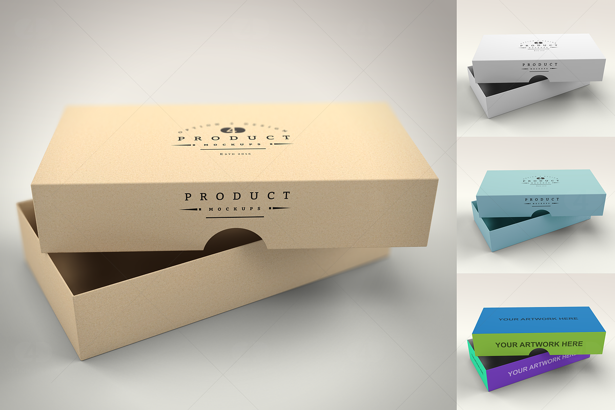 Product Box Mockup #01, a Cups & Container Mockup by Option 4 Design (Photo 4 of 5)